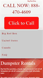Mobile Screenshot of bigredboxdumpsterrentals.com